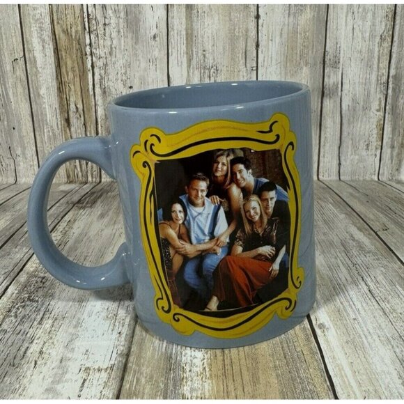 TV Show Series - Friends - Original 20 Oz. Blue Ceramic Coffee Tea Mug - Picture 1 of 8